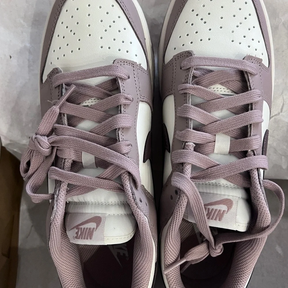 Nike Dunk Low Sneakers in Purple Eclipse - Picture 2 of 13